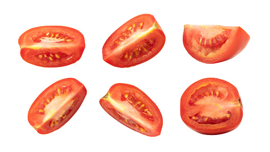 Set of slice tomato element