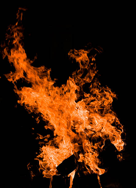 Flames impression stock photo