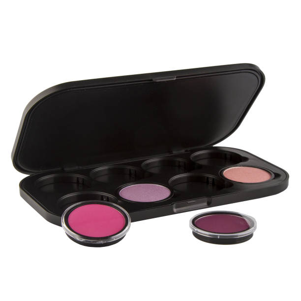 istock Eyeshadow palette with dry blush in a black box 1467306636