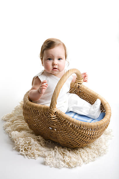 istock Baby in the basket 146731034