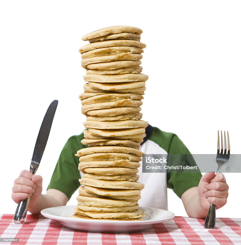 Haufen von Pfannkuchen - Lizenzfrei Eierkuchen-Speise Stock-Foto