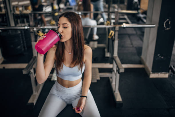 istock Fit woman in gym 1467314310