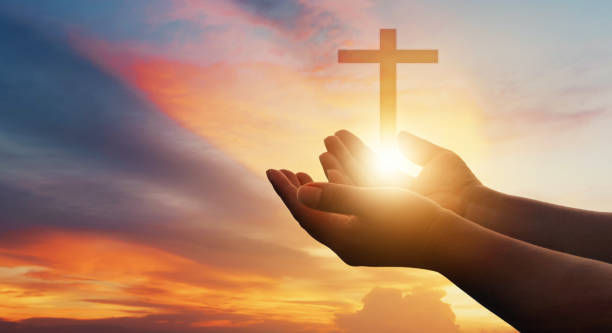 istock Human hands open palm up worship. Eucharist Therapy Bless God Helping Repent Catholic Easter Lent Mind Pray. Christian Religion concept background. fighting and victory for god 1467319072