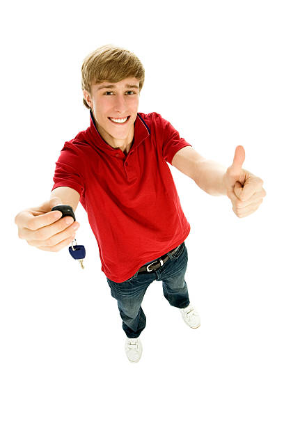 istock Teenager holding car keys 146732087