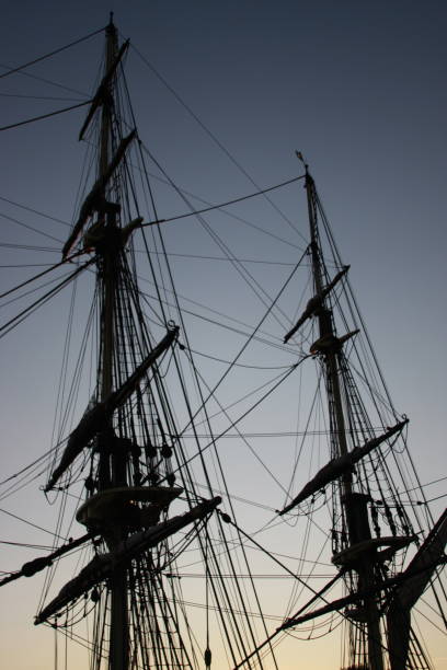 istock Tall ship sails and rigging 1467321258