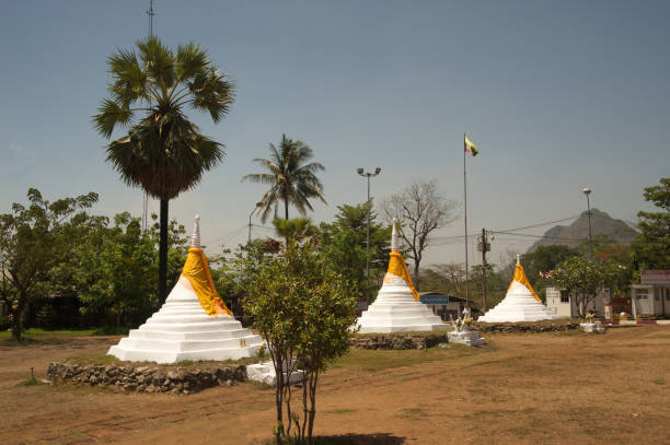 istock Three Pagodas Pass or trade relief point, Three Pagodas Border Pass It is a temporary crossing point for tourism. 1467325878