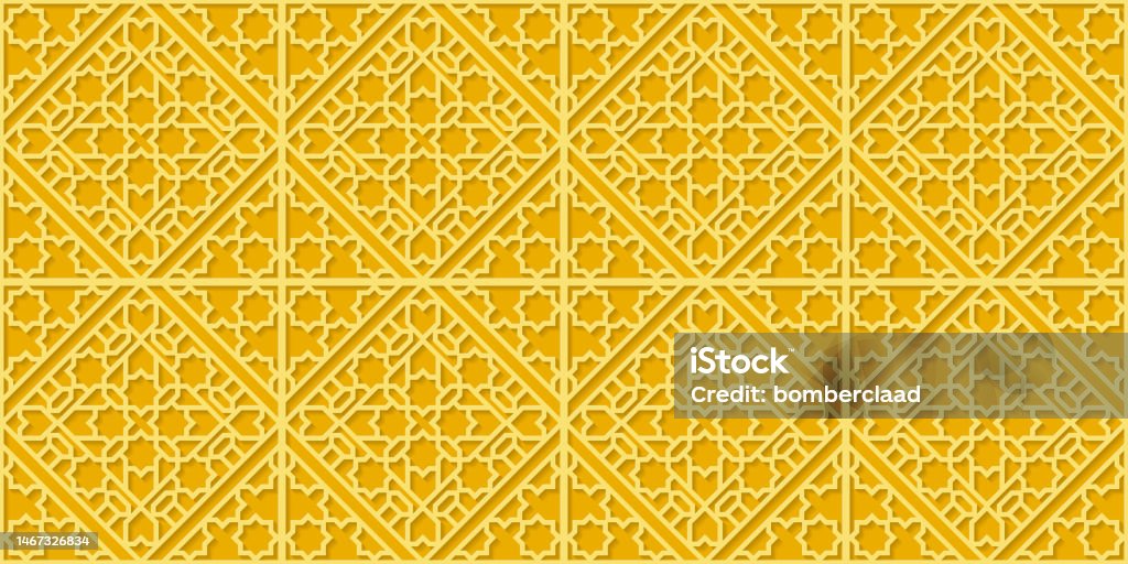 Islamic Golden Pattern Rtop Islamic Golden Pattern 13 Stock Illustration - Download Image Now ...