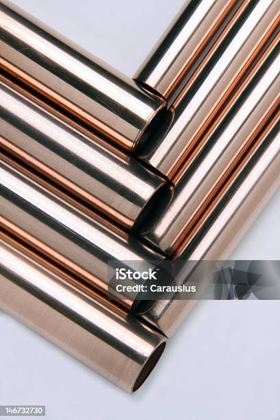 Copper Tubing Stock Photo - Download Image Now - Copper, Merchandise, Metal