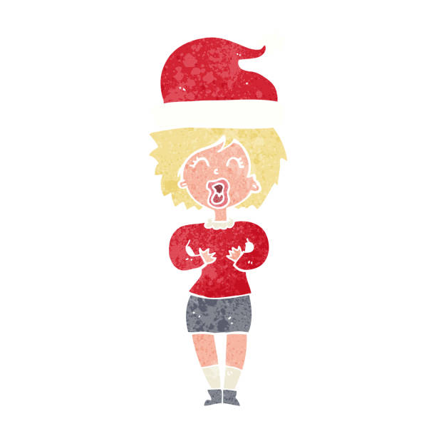 istock cartoon woman getting ready for christmas 1467327758