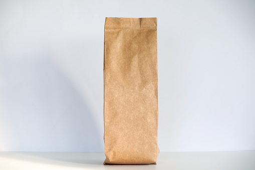 No More Plastic Waste, Recycled Paper Bag, Renewable And Sustainability, Takeaway