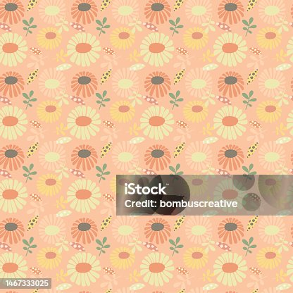 istock Daisy Flower Pattern Design 1467333025