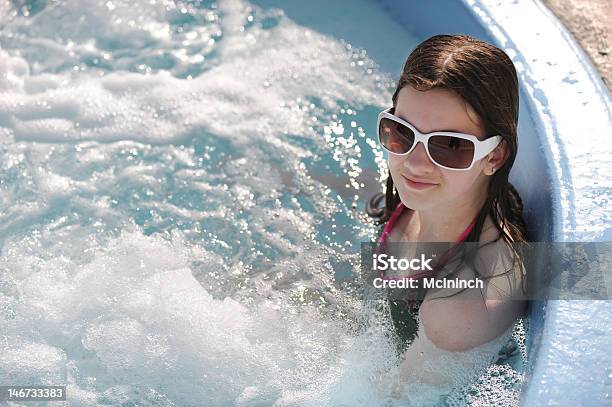 Preteen In A Hot Tub Stock Photo - Download Image Now - Child, Hot Tub, 12-13 Years