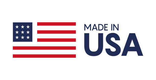 ilustrações de stock, clip art, desenhos animados e ícones de made in usa sign vector design 10 eps. - made in the usa usa computer icon symbol