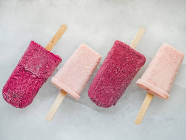 istock Homemade, bright ice cream on the table 1467334888