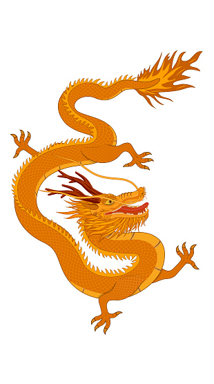 A dragon with oriental Chinese characteristics