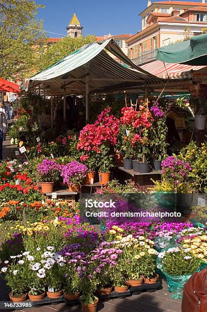 Nice Flower Market Stock Photo - Download Image Now - Market - Retail Space, Nice - France, Flower