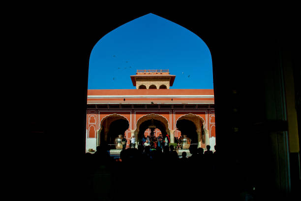 istock Framed view of Red building in Jaipur, India 1467349462