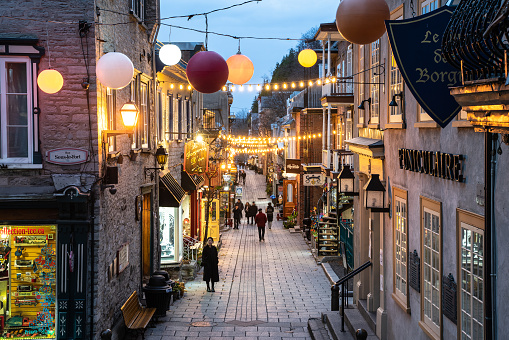 street scene in York England