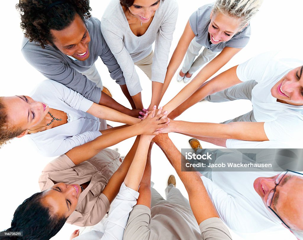 Business people showing unity Business Person Stock Photo