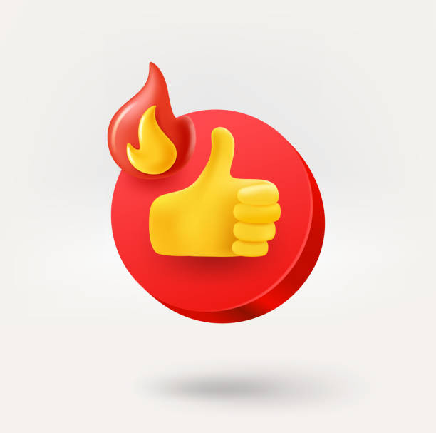 Best choice icon with bonfire. 3d vector icon isolated on white background Best choice icon with bonfire. 3d vector icon isolated on white background flamming stock illustrations