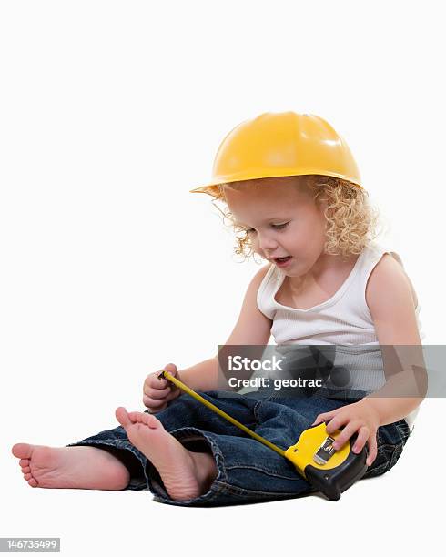 Little Construction Worker Stock Photo - Download Image Now - Baby - Human Age, Blond Hair, Boys
