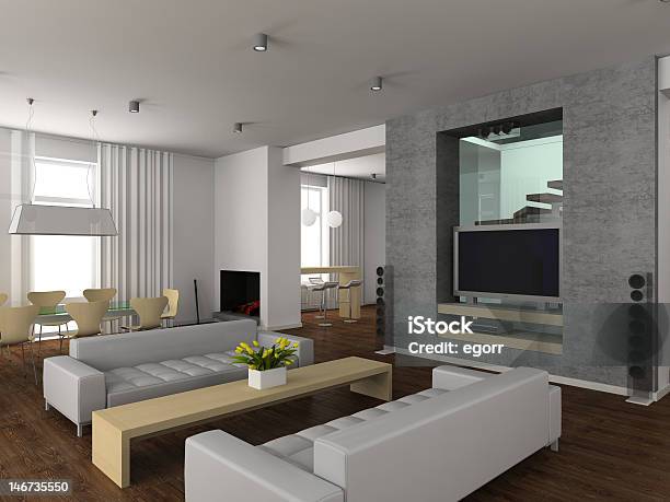 Foto de Interior Moderno e mais fotos de stock de Aconchegante - Aconchegante, Apartamento, Artigo de decoração