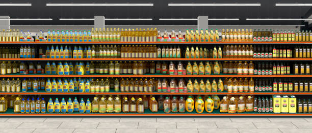 istock Cooking oil on shelf 1467356800