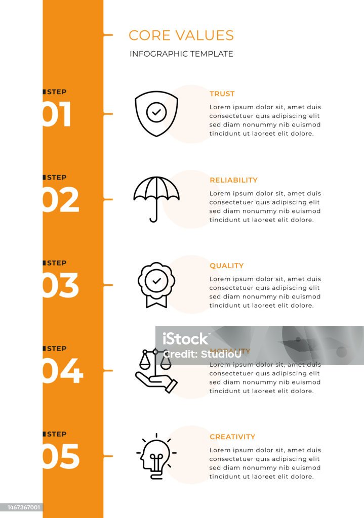 Core Values Html Template Core Values Infographic Template Stock Illustration - Download Image ...