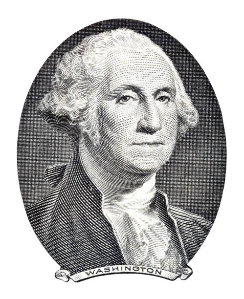 george washington close-up. portrait of us president. - close up one dollar bill history finance imagens e fotografias de stock