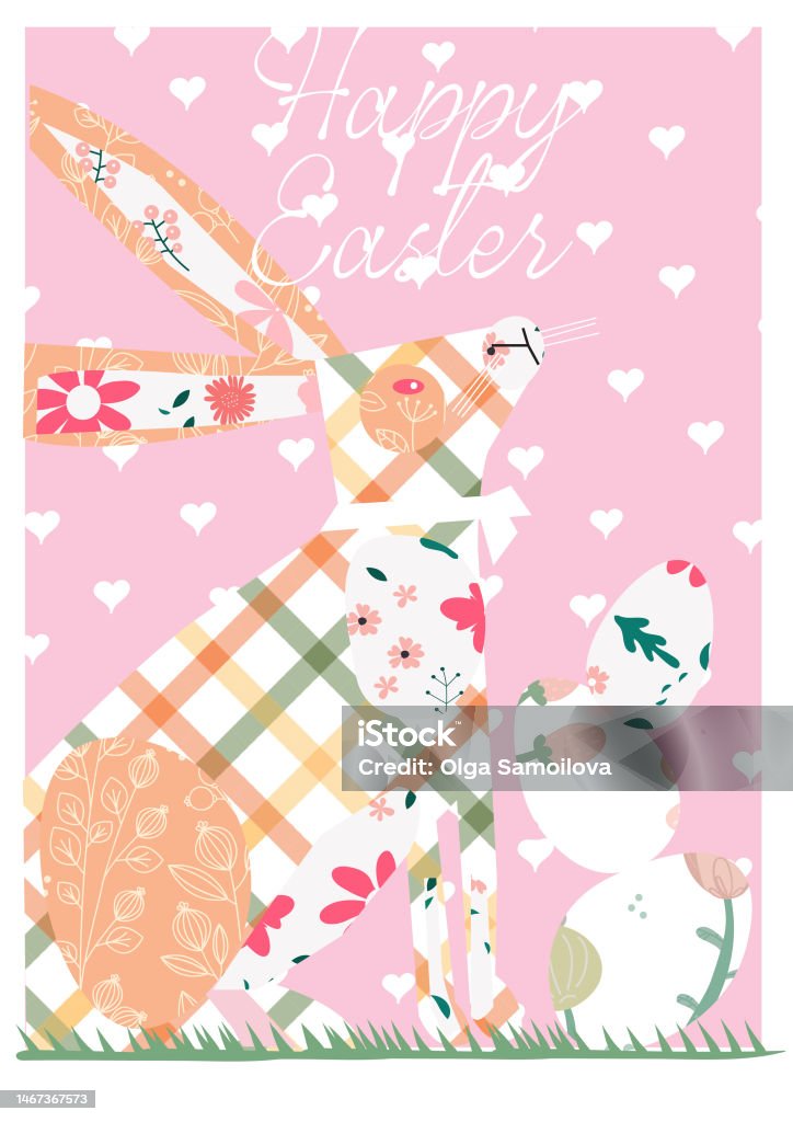 Rabbit Easter Stock Illustration - Download Image Now - Animal, Art ...