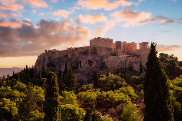 istock Acropolis and Cityscape in a Historic City 1467368024