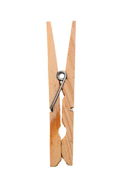 istock Wooden clothes pin 146736923