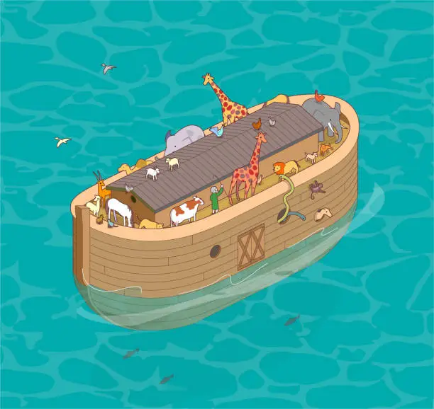 Vector illustration of noah's ark