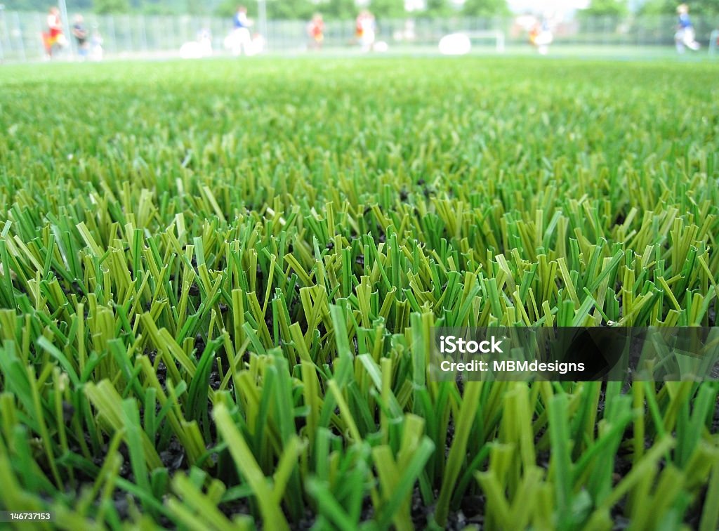 Fútbol de campo de césped artificial que - Foto de stock de Falso libre de derechos