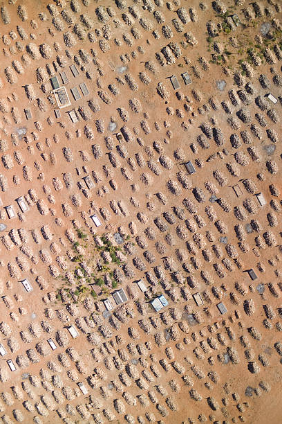 istock Aerial photograph of a graveyard 146737226