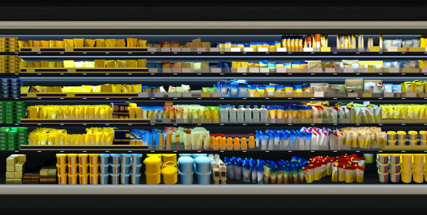 istock Mayonnaise in fridge at supermarket 1467372512