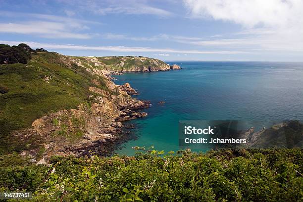 Guernsey Cliff Stock Photo - Download Image Now - Guernsey, Horizontal, Island
