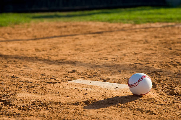 istock Dirty Homeplate Clean Baseball 146737552