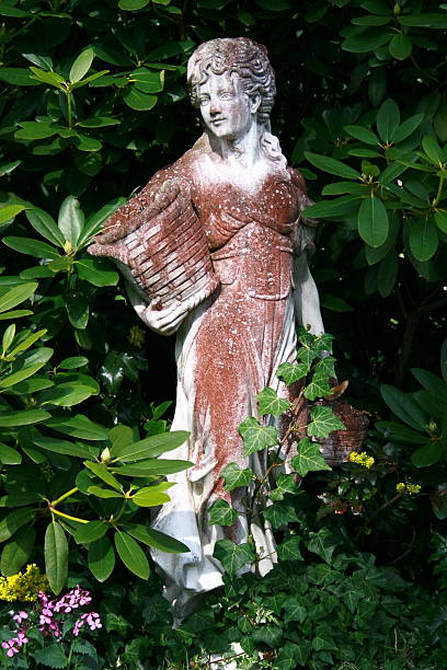istock Girl statue in the cemetery Ohlsdorf 146737765