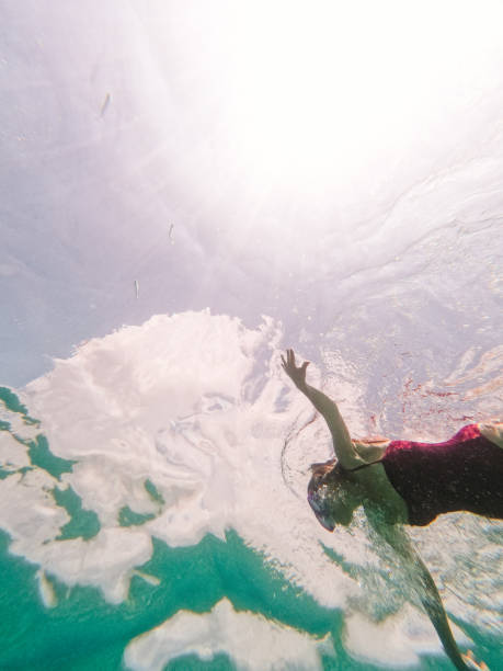 istock Underwater view of a female swimmer 1467382053
