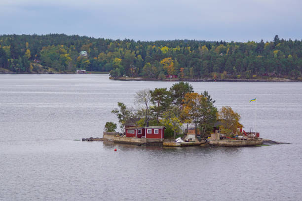 istock Scenic view of archipelago during the autumn 1467385573