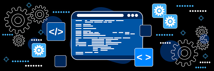 Application Development Program Coding Vector Concept Stock ...