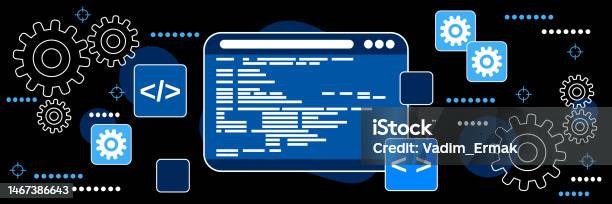 Application Development Program Coding Vector Concept Stock ...
