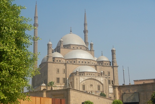 Islamic mosque in Cairo Egypt, photographed during the daytime