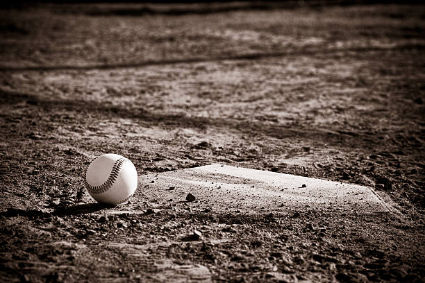 istock Sepia Tone Baseball and Homeplate 146739246