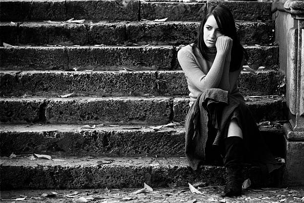 istock Woman on stairs. 146739364