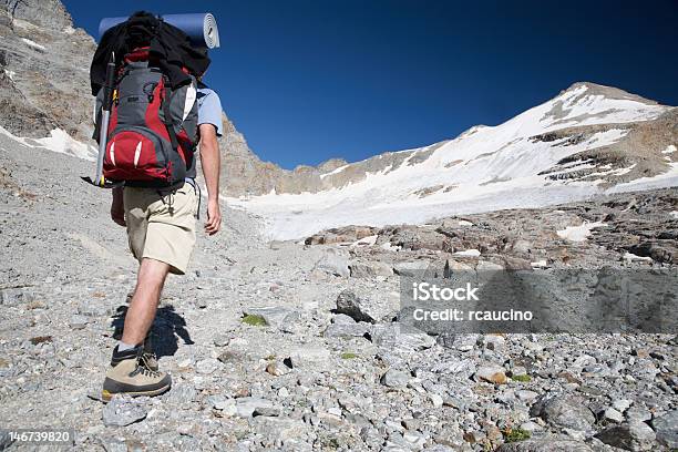 Mountain Trekker Stock Photo - Download Image Now - Active Lifestyle, Adult, Backpack