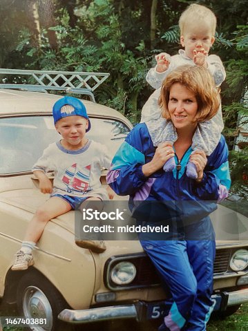 istock Mother with children on holiday 1467403881