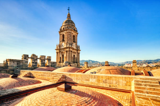 istock Malaga Cathedral Rooftop at Sunset in Malaga, Andalucia 1467419992