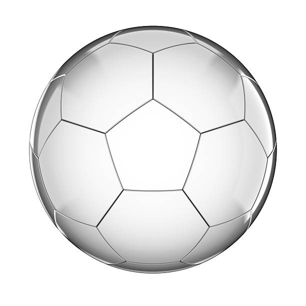 Glass soccer ball stock photo